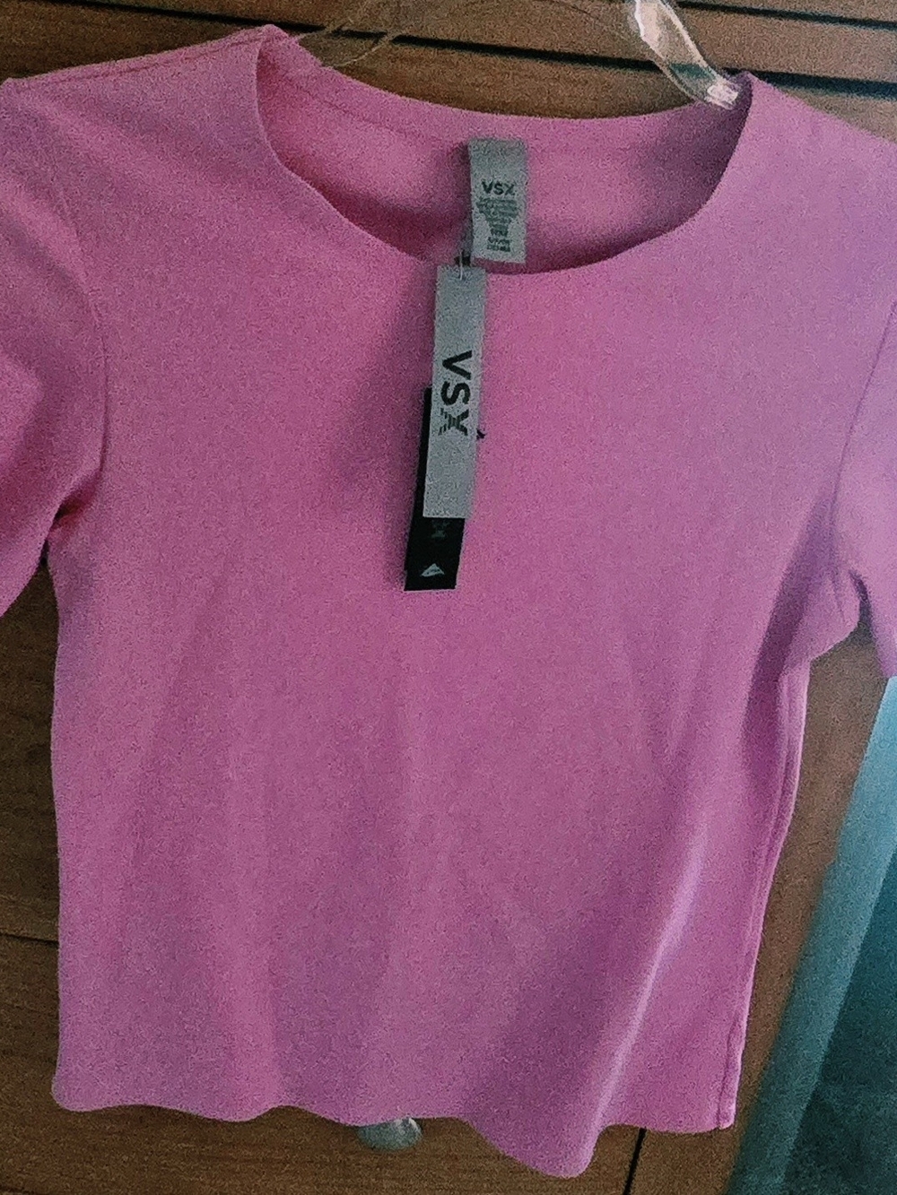VSX MWT Pink Short Sleeve Crew Neck Top, Women's S